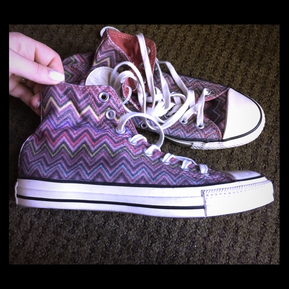 colorful high top converse